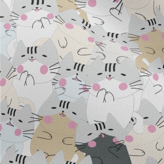 Lazy Blush Cat Chiffon