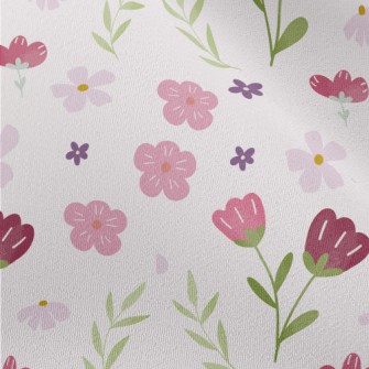 Simple Texture Flowers Chiffon