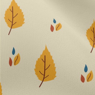 Simple Color Leaves Chiffon