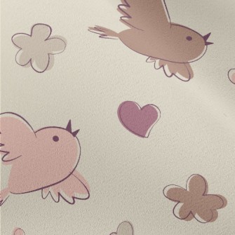 Simple Color Blocks Of Birds A Chiffon