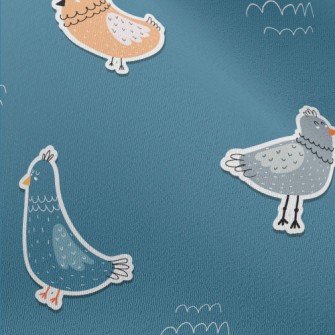 3D Children&#39;s Various Bird Chiffon
