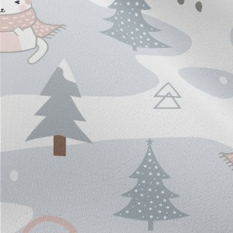 Cold Winter Scarf Cat Chiffon