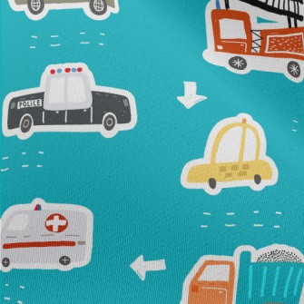 Various Professional Vehicles Chiffon