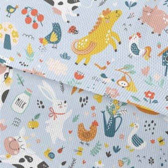 Happy Jumping Animals Waterproof Oxford