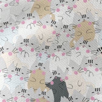 Lazy Blush Cat Waterproof Canvas