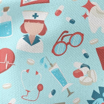 Medical Profession Pattern Waterproof Canvas