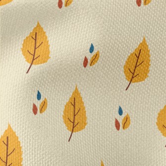 Simple Color Leaves Waterproof Canvas