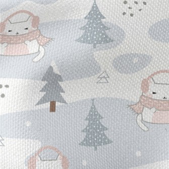Cold Winter Scarf Cat Waterproof Canvas
