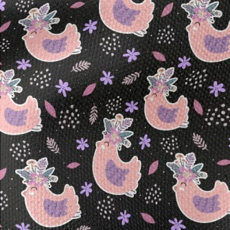 Bird Wearing A Wreath Waterproof Canvas