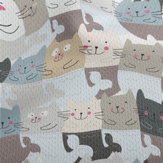 Clumsy And Silly Mermaid Cat Athletic Mesh Flat Back