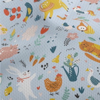 Happy Jumping Animals Athletic Mesh Flat Back