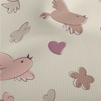 Simple Color Blocks Of Birds A Athletic Mesh Flat Back