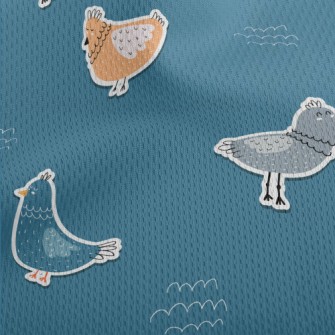 3D Children&#39;s Various Bird Athletic Mesh Flat Back