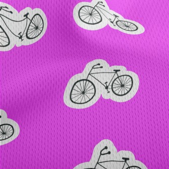Simple Lines Bicycle Athletic Mesh Flat Back