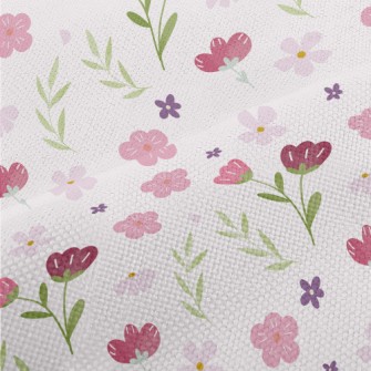 Simple Texture Flowers Performance Linen