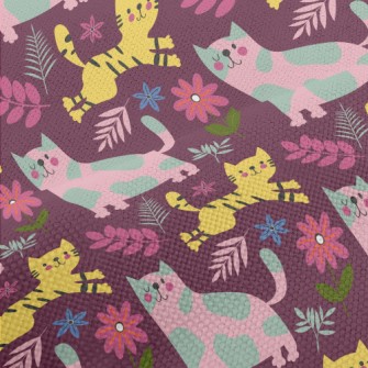 Cats With Different Patterns Performance Linen