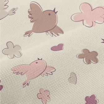 Simple Color Blocks Of Birds A Performance Linen