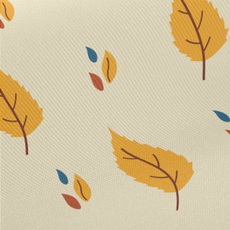 Simple Color Leaves Twill