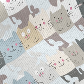 Clumsy And Silly Mermaid Cat Standard Corduroy