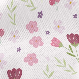 Simple Texture Flowers Standard Corduroy