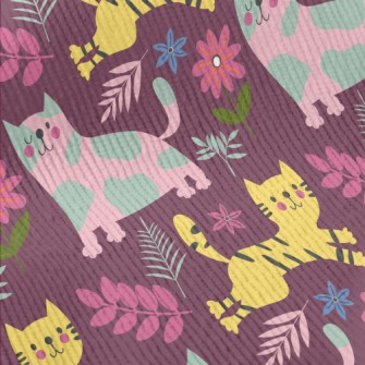 Cats With Different Patterns Standard Corduroy