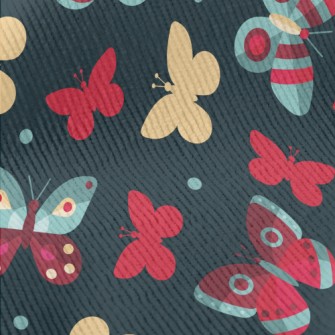 Butterflies With Charming Colo Standard Corduroy