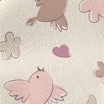 Simple Color Blocks Of Birds A Standard Corduroy
