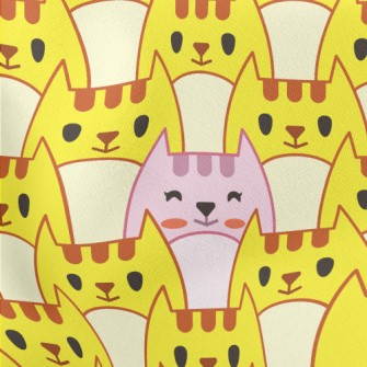 There Is A Pink Cat Among Yell Stretch Ponte