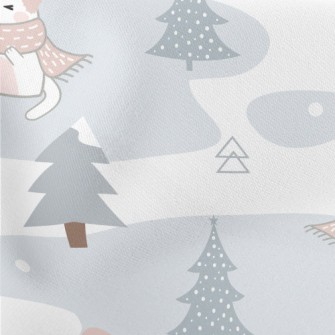 Cold Winter Scarf Cat Stretch Ponte