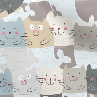 Clumsy And Silly Mermaid Cat Micro Fleece