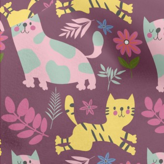 Cats With Different Patterns Micro Fleece