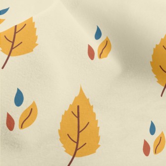 Simple Color Leaves Micro Fleece