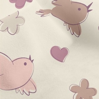 Simple Color Blocks Of Birds A Micro Fleece