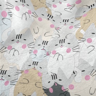 Lazy Blush Cat Minky