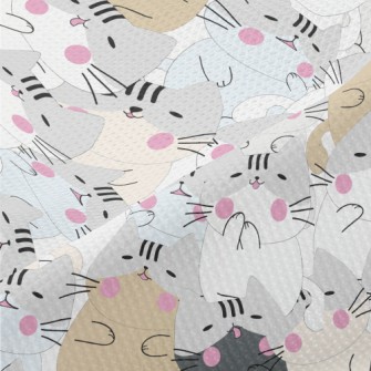 Lazy Blush Cat Piqué