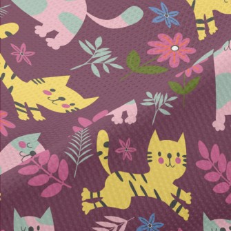 Cats With Different Patterns Piqué