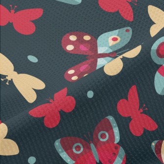 Butterflies With Charming Colo Piqué