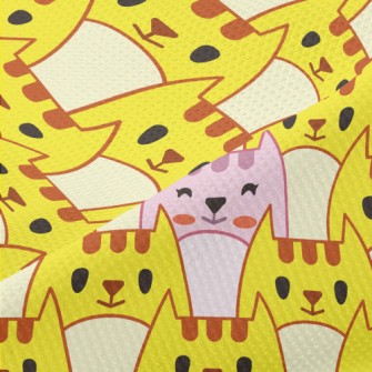 There Is A Pink Cat Among Yell Piqué