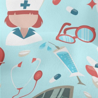 Medical Profession Pattern Lightweight Performance Linen