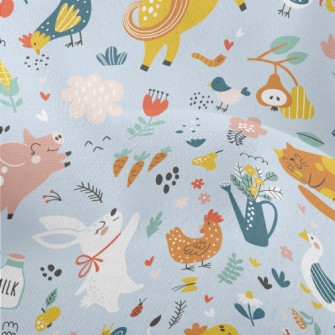 Happy Jumping Animals Lightweight Performance Linen