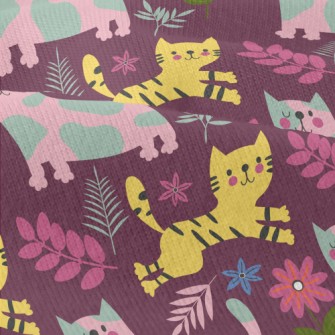 Cats With Different Patterns Modern Jersey