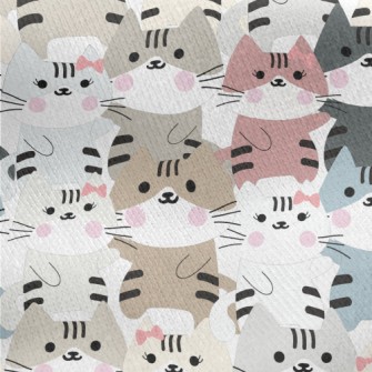 Couple Of Cats Jersey Backed Fleece