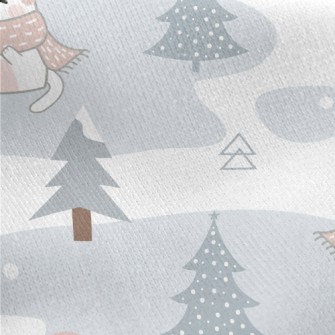 Cold Winter Scarf Cat Jersey Backed Fleece