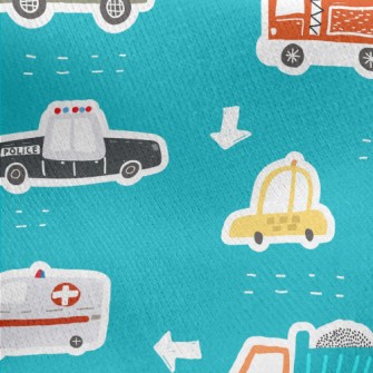Various Professional Vehicles Jersey Backed Fleece