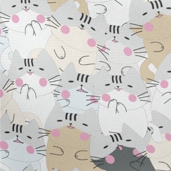 Lazy Blush Cat Pongee