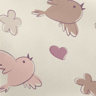 Simple Color Blocks Of Birds A Pongee