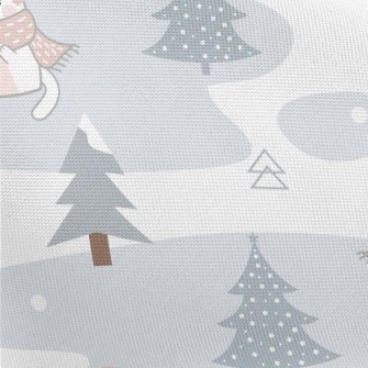 Cold Winter Scarf Cat Pongee