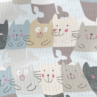 Clumsy And Silly Mermaid Cat Stretch Jersey