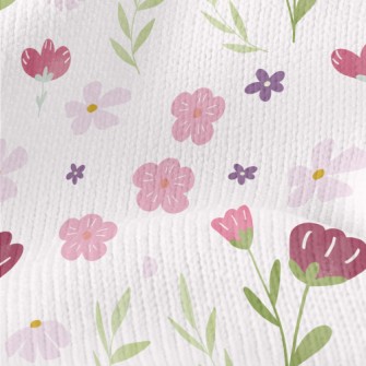 Simple Texture Flowers Stretch Jersey