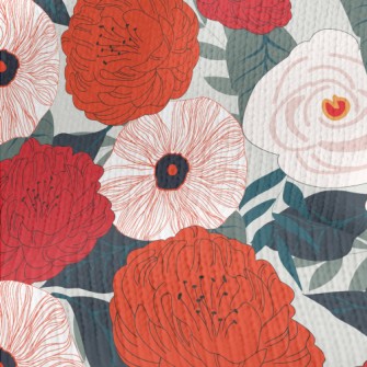 Exquisite And Stunning Flowers Stretch Jersey